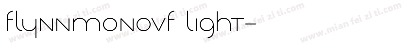 FlynnmonoVF light字体转换